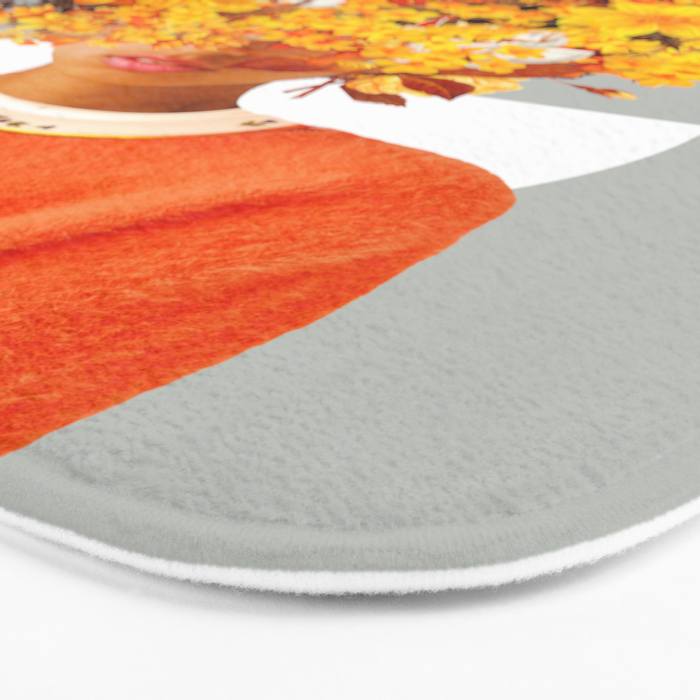 I Saw You Flower in the reflection of my Soul Bath Mat Gallery Image 3