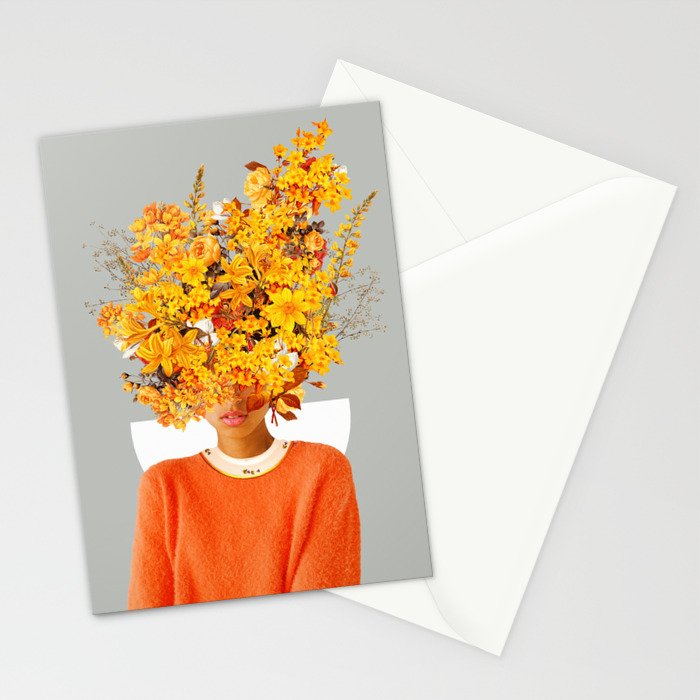 I Saw You Flower in the reflection of my Soul Stationery Card Gallery Image 2
