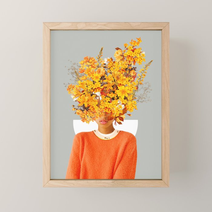 I Saw You Flower in the reflection of my Soul Mini Art Print Gallery Image 1