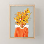 I Saw You Flower in the reflection of my Soul Mini Art Print Gallery Image 1