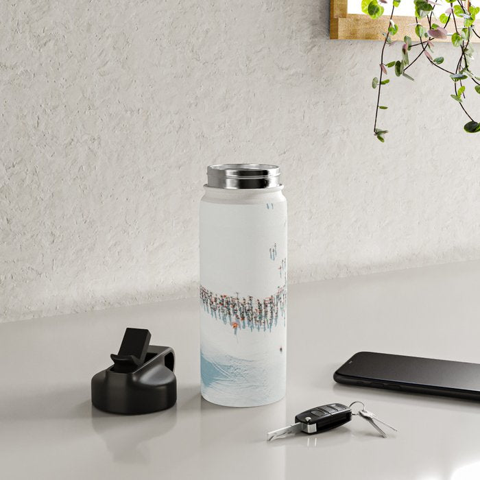 Aerial shot of ski resort Water Bottle Gallery Image 4