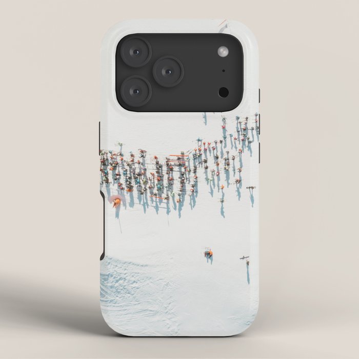 Aerial shot of ski resort iPhone Case Gallery Image 3