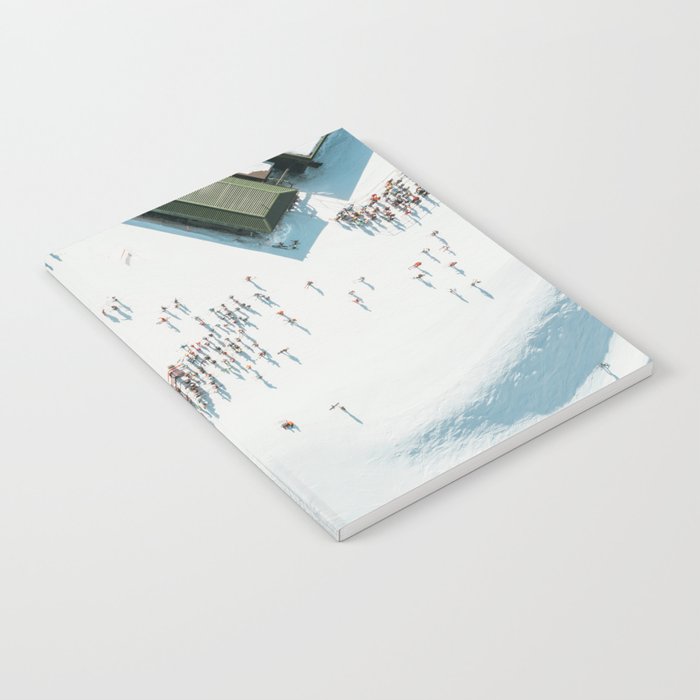 Aerial shot of ski resort Notebook Gallery Image 1