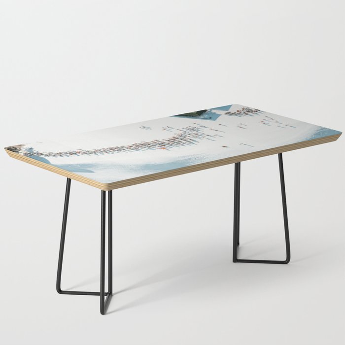 Aerial shot of ski resort Coffee Table Gallery Image 1