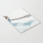 Aerial shot of ski resort Notebook Gallery Image 3