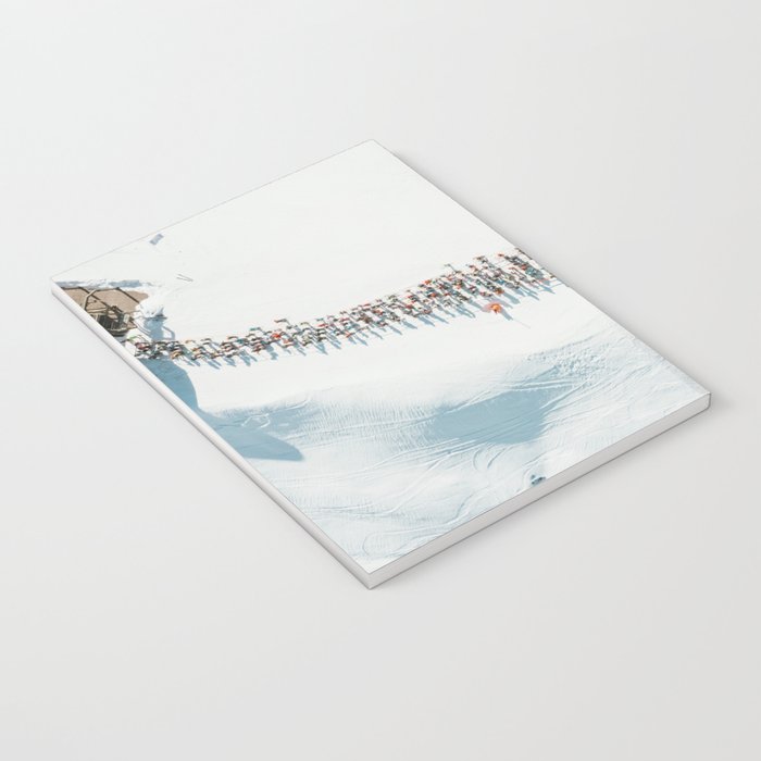 Aerial shot of ski resort Notebook Gallery Image 3