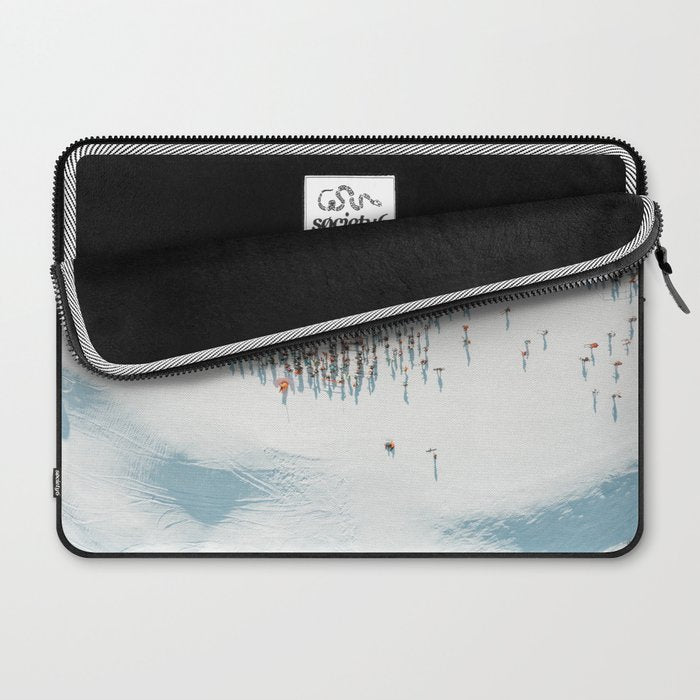 Aerial shot of ski resort Laptop Sleeve Gallery Image 2