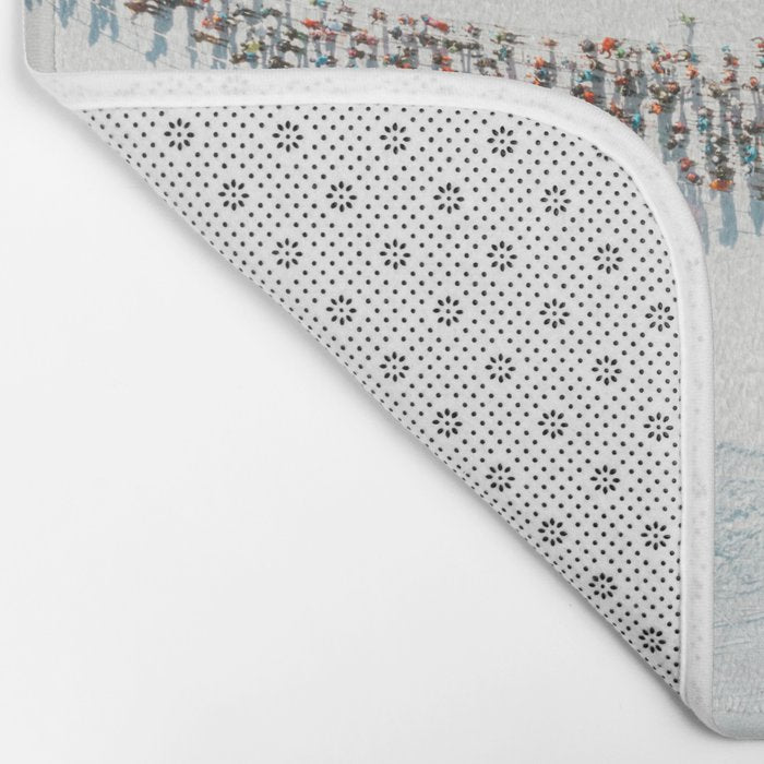 Aerial shot of ski resort Bath Mat Gallery Image 2