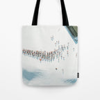 Aerial shot of ski resort Tote Bag Gallery Image 1