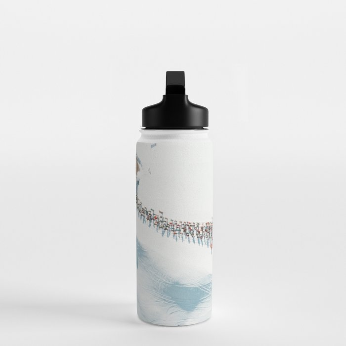 Aerial shot of ski resort Water Bottle Gallery Image 3