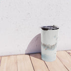 Aerial shot of ski resort Travel Mug Gallery Image 4