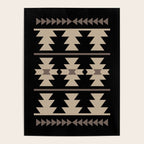 Southwestern Pattern 132 Black and Beige Poster Gallery Image 4