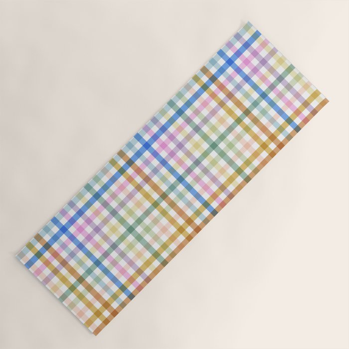 Rainbow Check Bliss Yoga Mat Gallery Image 1
