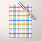 Rainbow Check Bliss Wrapping Paper Gallery Image 1