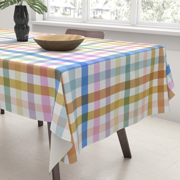 Rainbow Check Bliss Tablecloth Gallery Image 3