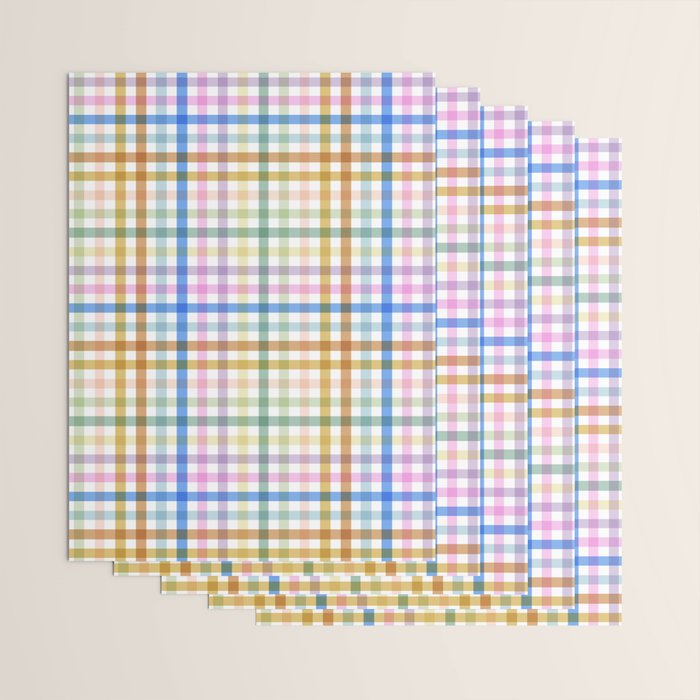 Rainbow Check Bliss Wrapping Paper Gallery Image 3