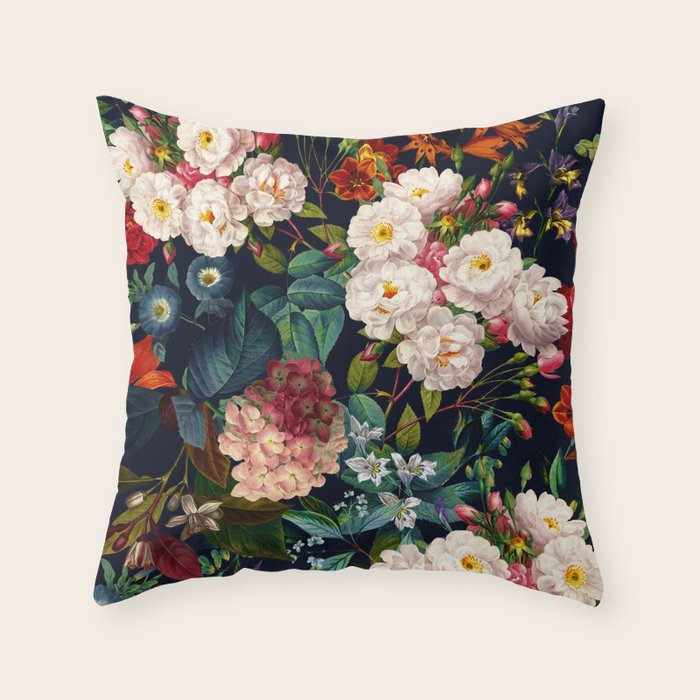 Midnight Garden XXV Throw Pillow Gallery Image 6