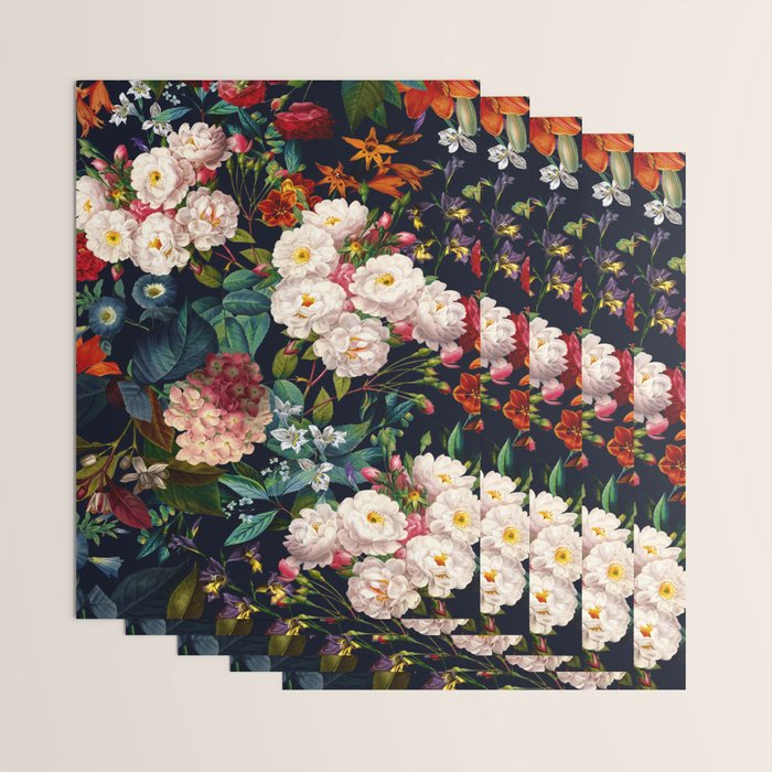 Midnight Garden XXV Wrapping Paper Gallery Image 3