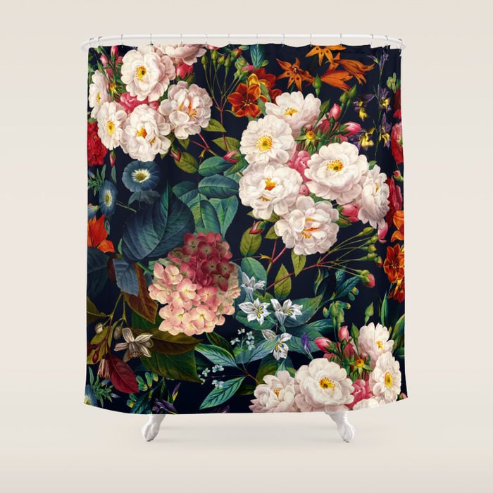 Midnight Garden XXV Shower Curtain Gallery Image 1