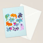 Tokay gecko - bright Stationery Card Gallery Image 2