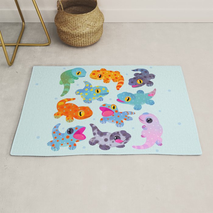 Tokay gecko - bright Rug Gallery Image 1