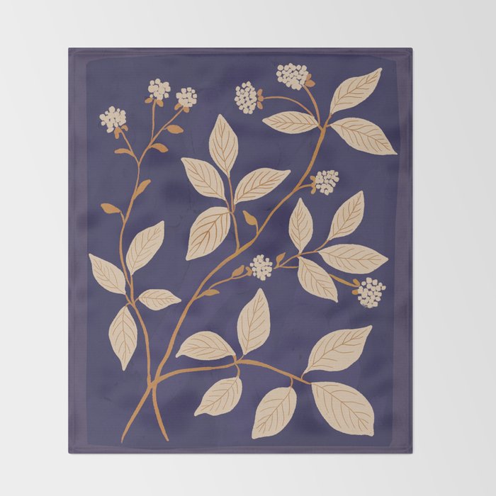 Branches in Bloom 2 Throw Blanket Gallery Image 2