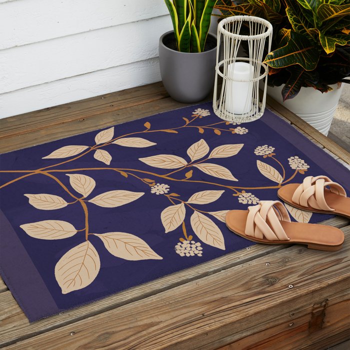 Branches in Bloom 2 Outdoor Rug Gallery Image 2