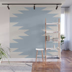 Geometric Southwestern Minimalism - Soft Sky Blue Wall Mural Gallery Image 1