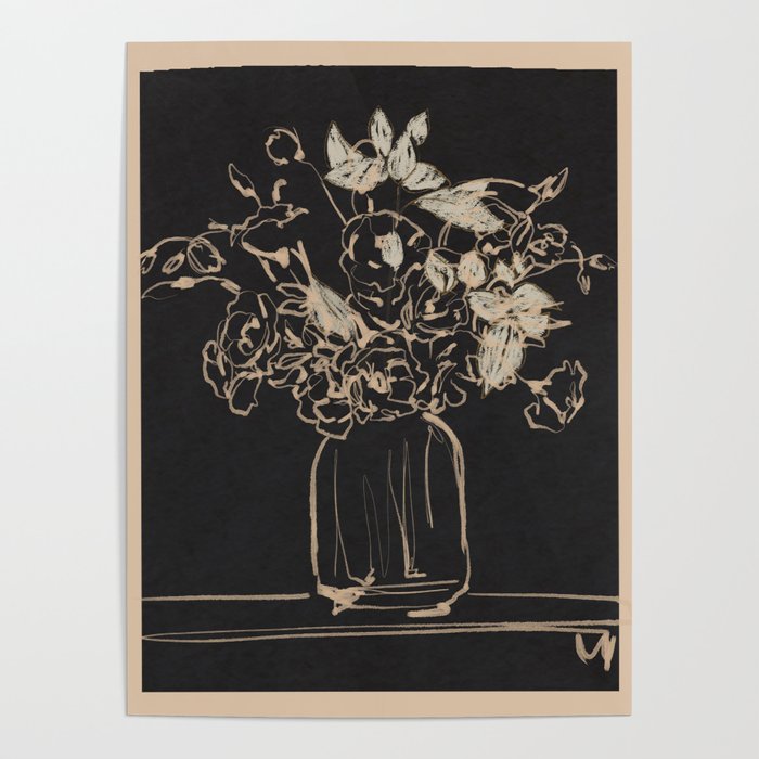 Minimalist Flowers In A Vase 4 Poster Gallery Image 4