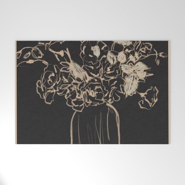 Minimalist Flowers In A Vase 4 Welcome Mat Gallery Image 1