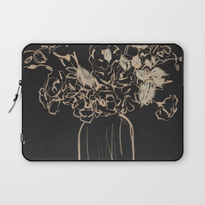 Minimalist Flowers In A Vase 4 Laptop Sleeve Gallery Image 1