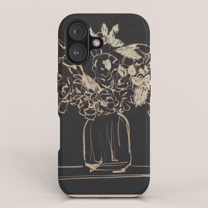 Minimalist Flowers In A Vase 4 iPhone Case Gallery Image 1