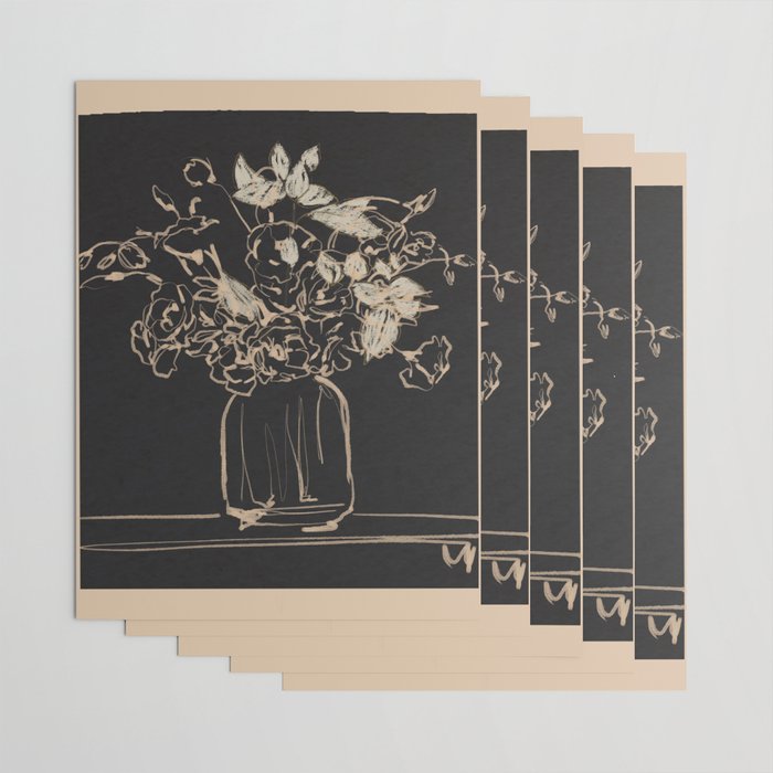 Minimalist Flowers In A Vase 4 Wrapping Paper Gallery Image 3