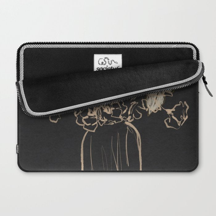 Minimalist Flowers In A Vase 4 Laptop Sleeve Gallery Image 2