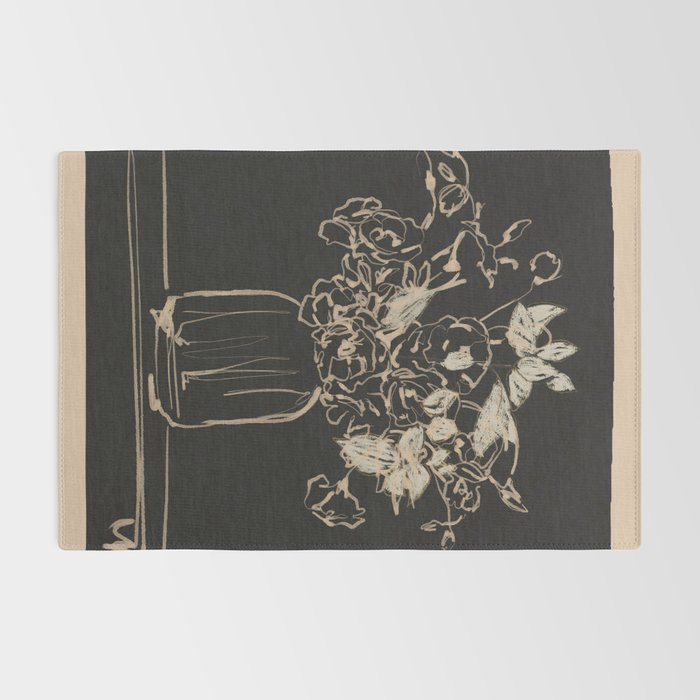 Minimalist Flowers In A Vase 4 Rug Gallery Image 2