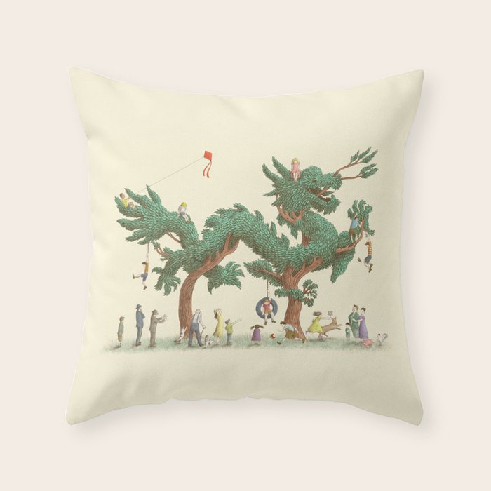 The Dragon Tree Throw Pillow Gallery Image 6