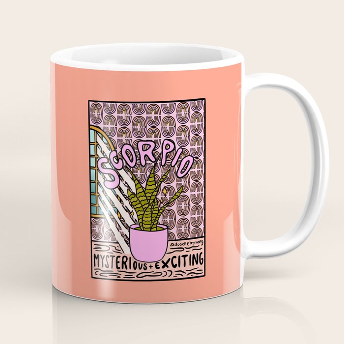 Scorpio Plant Coffee Mug Gallery Image 1