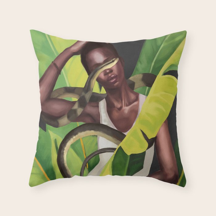 Into the Green 2 Throw Pillow Gallery Image 1