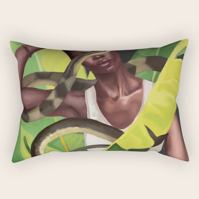 Into the Green 2 Rectangular Pillow Gallery Image 1