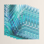 Turquoise Palm Leaves Wrapping Paper Gallery Image 3
