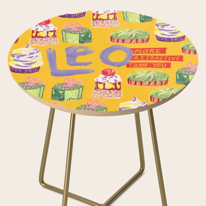 Leo Birthday Treats in Orange | Zodiac Series Side Table Gallery Image 2