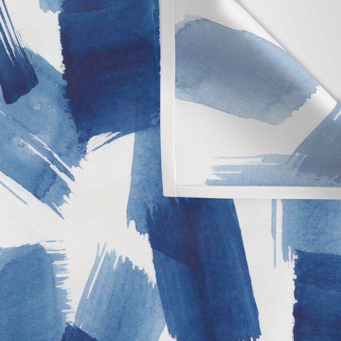 Indigo Brush Strokes | No.1 Wall Tapestry Gallery Image 3