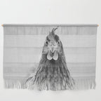 Chicken - Black & White Wall Hanging Gallery Image 1