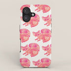 Watercolor Raccoon - Pink Palette iPhone Case Gallery Image 1