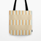 Mixed Stripes Pattern VIII Retro Pastel Tote Bag Gallery Image 1