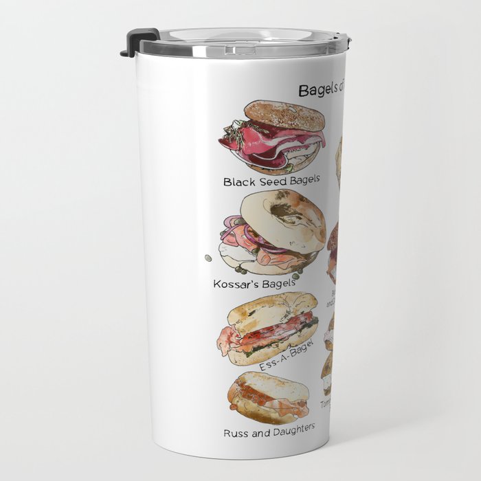 Bagels of New York City Travel Mug Gallery Image 3