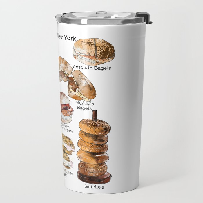 Bagels of New York City Travel Mug Gallery Image 2
