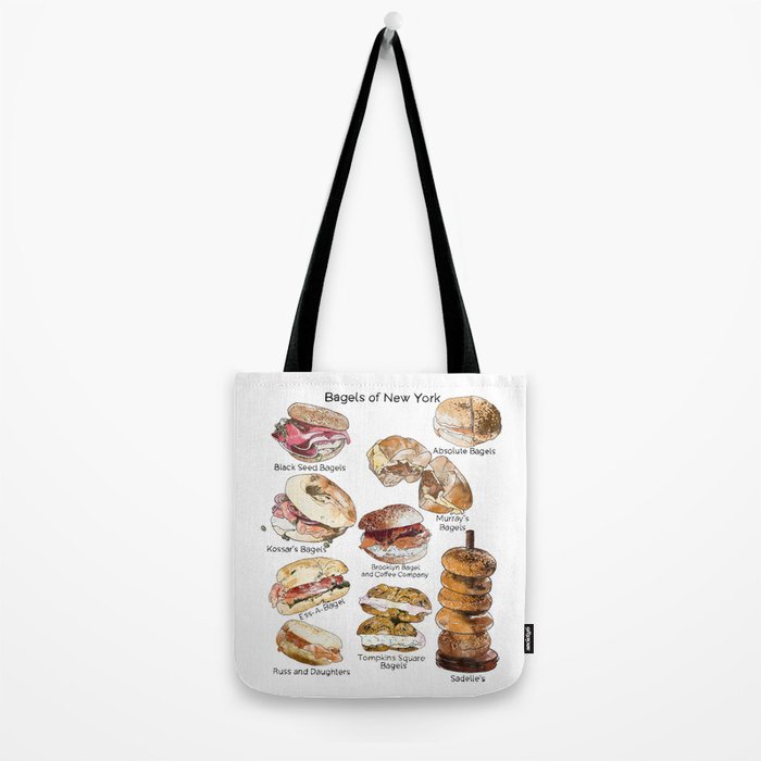Bagels of New York City Tote Bag Gallery Image 2