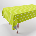 Minimal Arch XXIII Lime Green Modern Geometric Lines Tablecloth Gallery Image 1