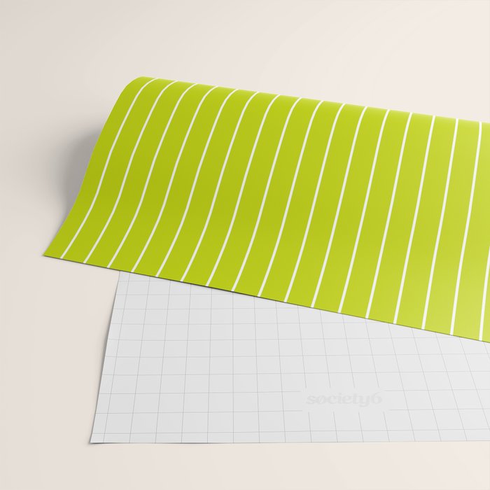 Minimal Arch XXIII Lime Green Modern Geometric Lines Wrapping Paper Gallery Image 2